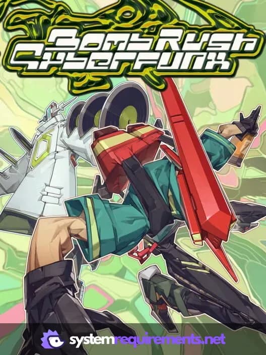 Bomb Rush Cyberfunk PC game cover art