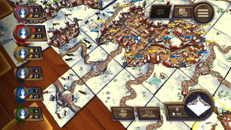 Carcassonne - Winter and Gingerbread Man gameplay screenshot 2