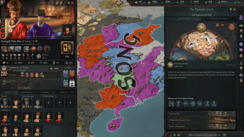 Crusader Kings III: All Under Heaven gameplay screenshot 2