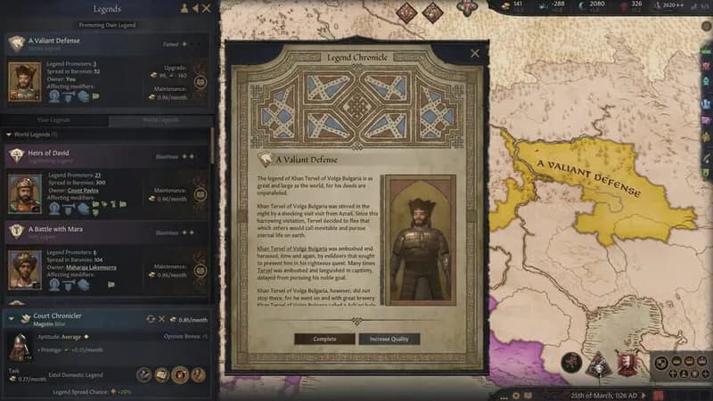 Crusader Kings III: Legends of the Dead gameplay screenshot 4