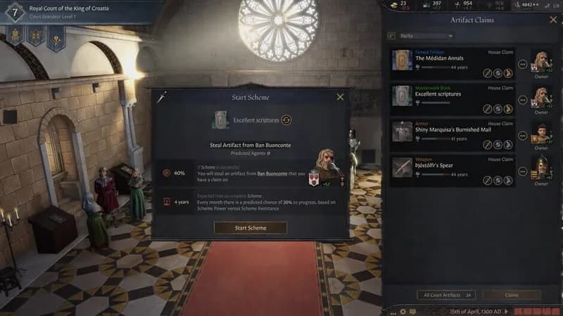 Crusader Kings III: Royal Court gameplay screenshot 3