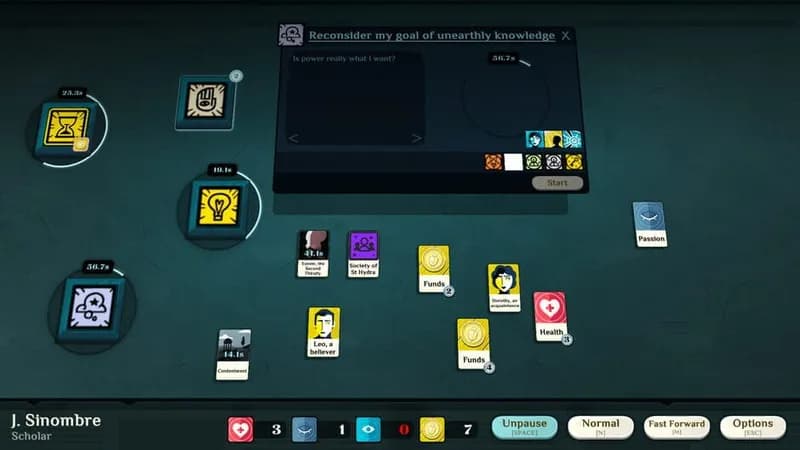 Cultist Simulator gameplay screenshot 2