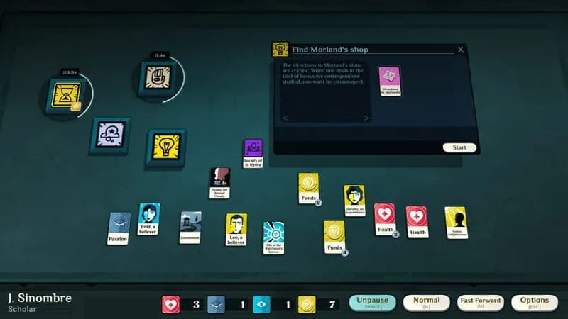 Cultist Simulator gameplay screenshot 3