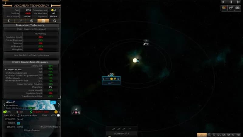 Distant Worlds 2 gameplay screenshot 3