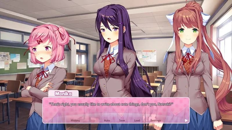 Doki Doki Literature Club Plus! gameplay screenshot 1