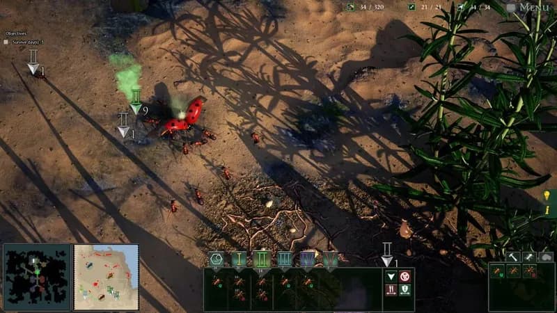 Empires of the Undergrowth gameplay screenshot 1