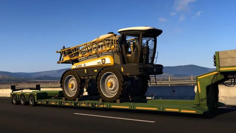 Euro Truck Simulator 2 - Farm Machinery gameplay screenshot 1