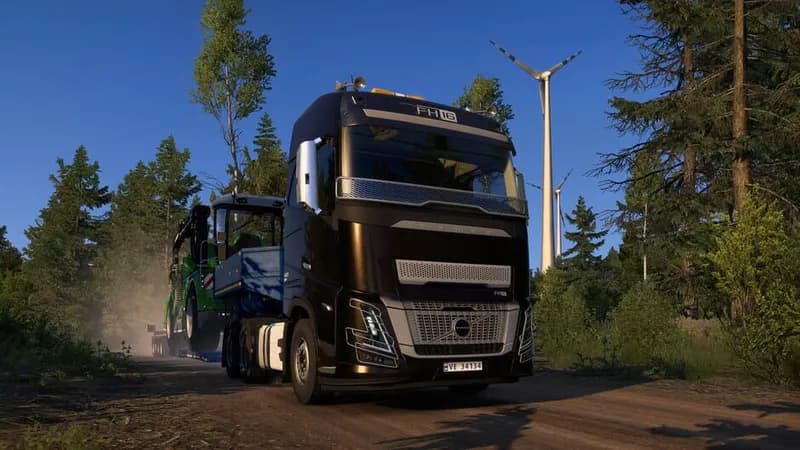 Euro Truck Simulator 2 - Forest Machinery gameplay screenshot 4