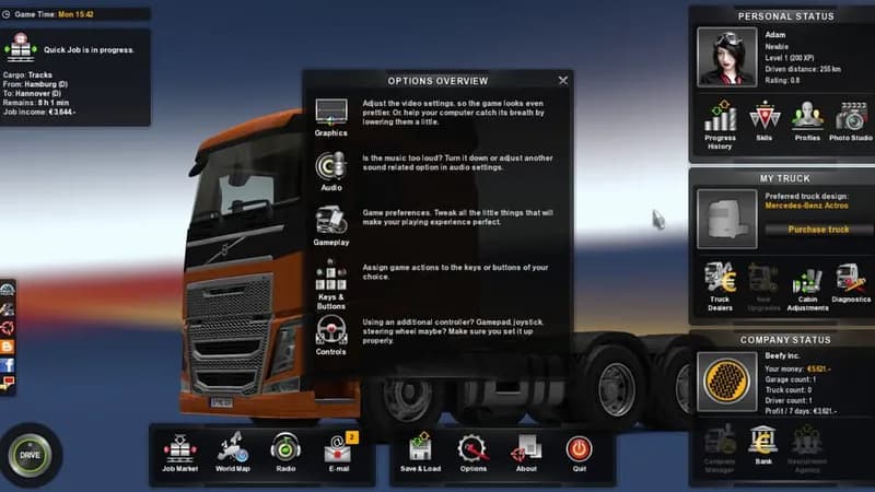 Euro Truck Simulator 2 - Heavy Cargo Pack gameplay screenshot 1
