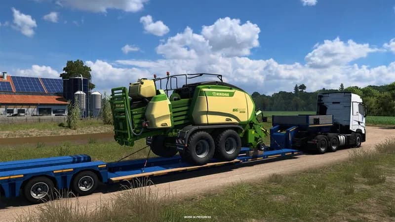 Euro Truck Simulator 2 - KRONE Agriculture Equipment gameplay screenshot 1
