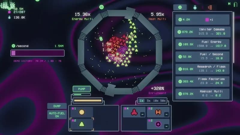 Feed the Reactor gameplay screenshot 1