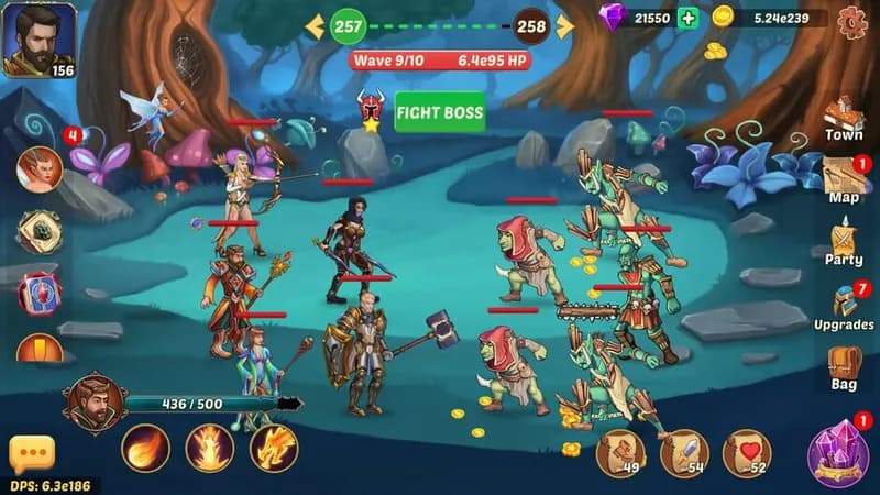Firestone – Idle Clicker Online RPG gameplay screenshot 1