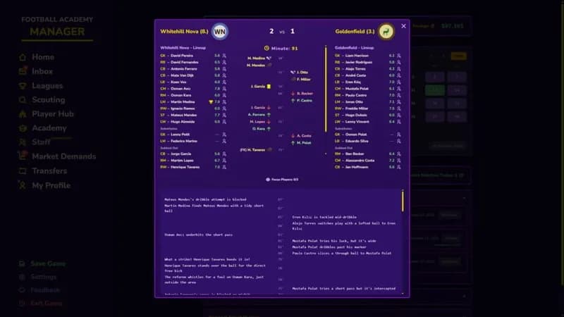 Football Academy Manager gameplay screenshot 2