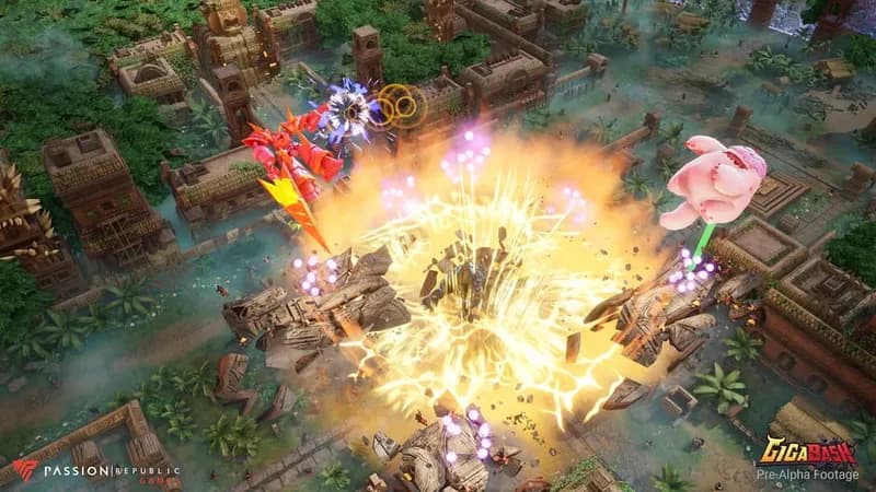 GigaBash gameplay screenshot 2