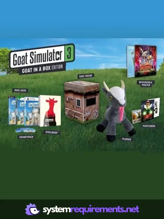 Goat Simulator 3 PC game cover art