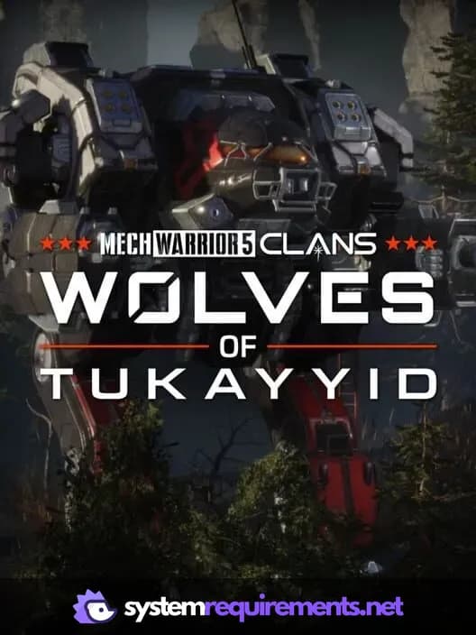 MechWarrior 5: Clans - Wolves of Tukayyid PC game cover art