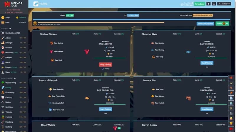 Melvor Idle gameplay screenshot 3