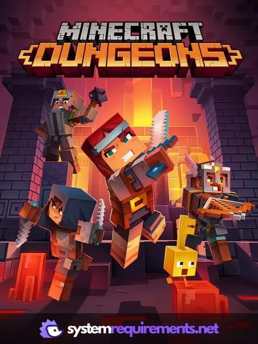 Minecraft Dungeons cover art - view system requirements
