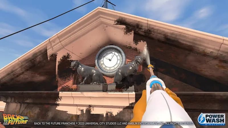 PowerWash Simulator – Back to the Future Special Pack gameplay screenshot 1