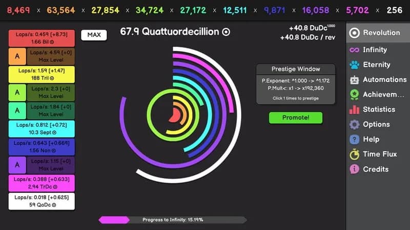 Revolution Idle gameplay screenshot 1