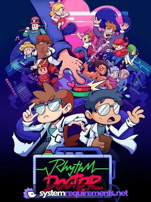 Rhythm Doctor PC game cover art