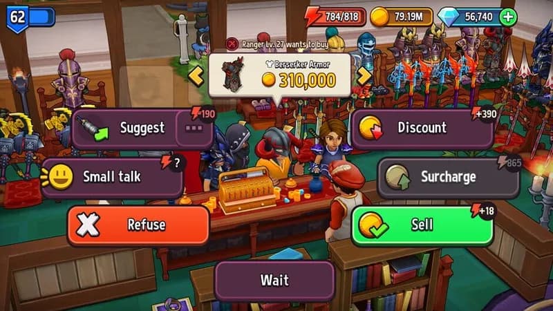 Shop Titans gameplay screenshot 2