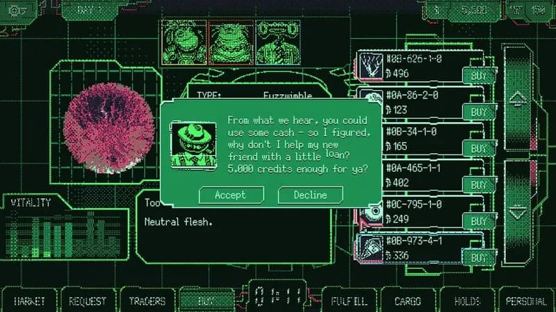 Space Warlord Organ Trading Simulator gameplay screenshot 4