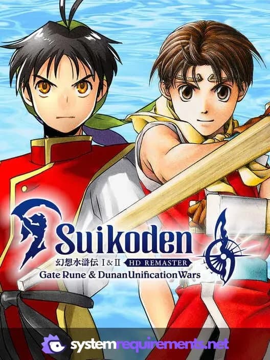 Suikoden I&II HD Remaster Gate Rune and Dunan Unification Wars PC game cover art