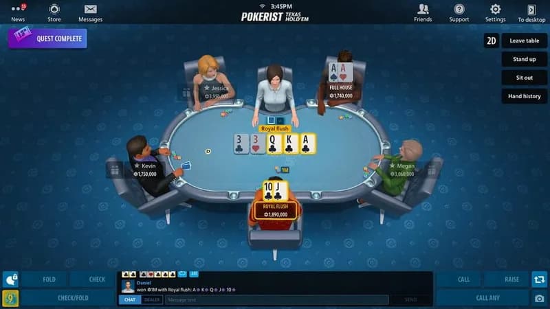 Texas Hold'em Poker: Pokerist gameplay screenshot 1