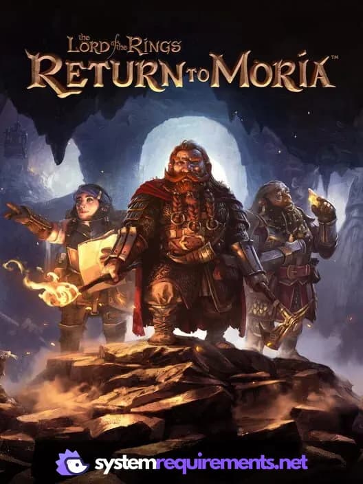 The Lord of the Rings: Return to Moria PC game cover art