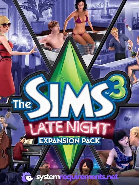 The Sims 3 Late Night cover art - view system requirements