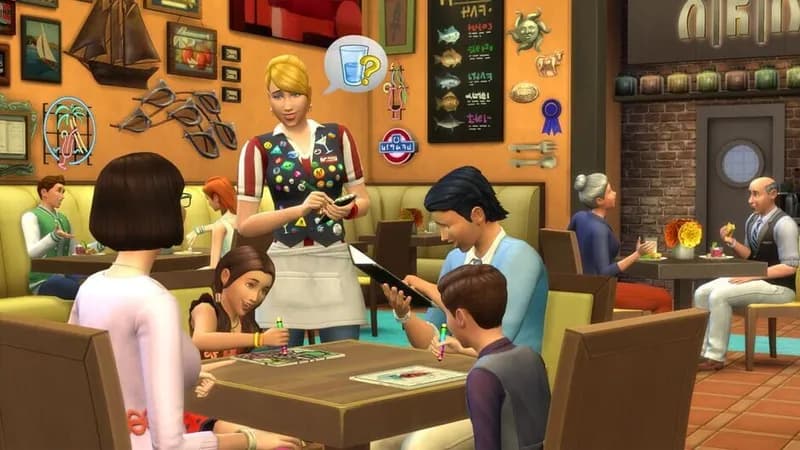 The Sims 4 Dine Out gameplay screenshot 1