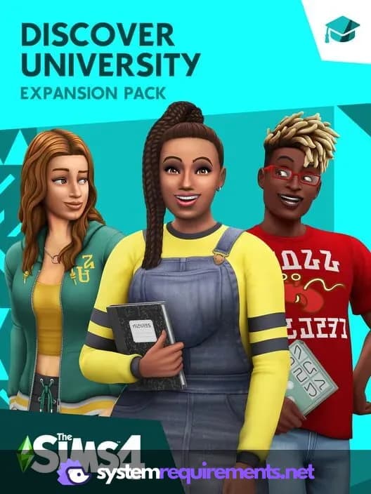 The Sims 4 Discover University cover art - view system requirements