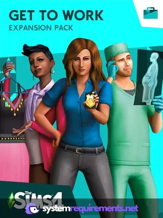 The Sims 4 Get To Work PC game cover art