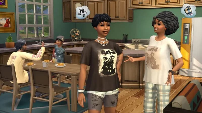 The Sims 4 Grunge Revival Kit gameplay screenshot 1
