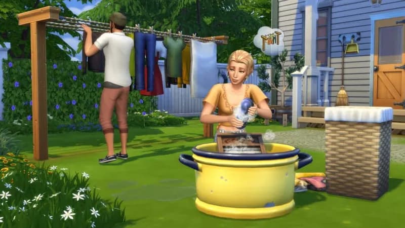 The Sims 4 Laundry Day Stuff gameplay screenshot 1