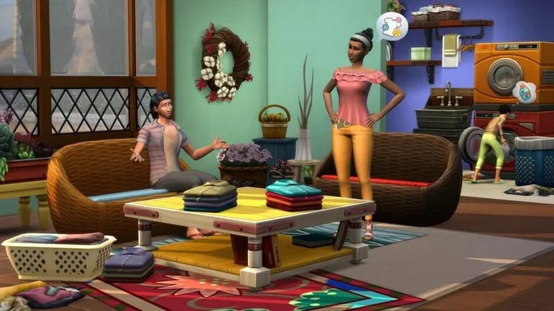 The Sims 4 Laundry Day Stuff gameplay screenshot 3