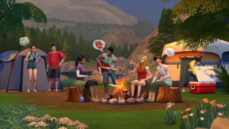 The Sims 4 Outdoor Retreat gameplay screenshot 2