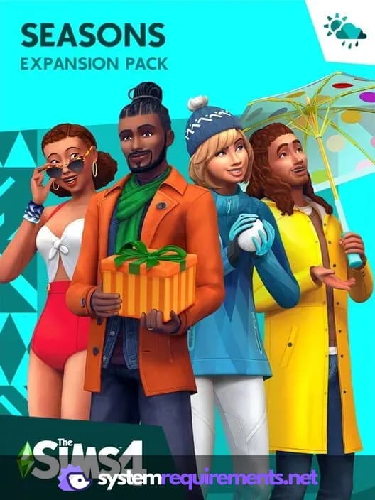 The Sims 4 Seasons cover art - view system requirements