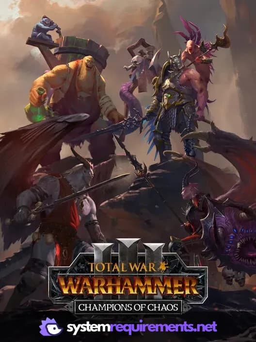 Total War: WARHAMMER III - Champions of Chaos PC game cover art