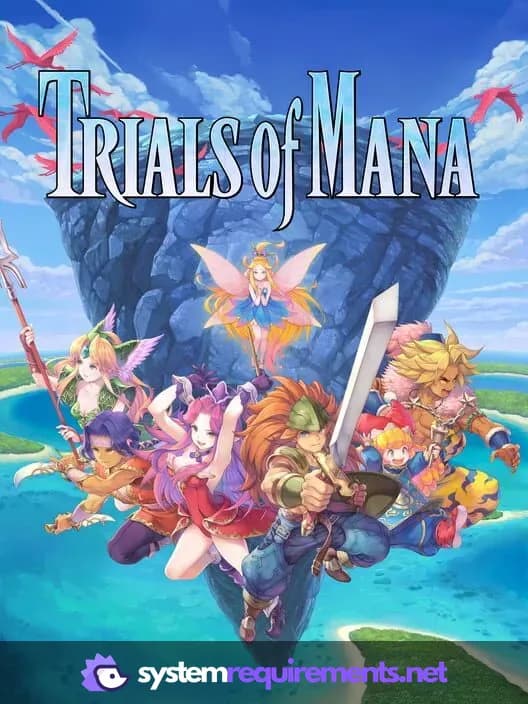 Trials of Mana PC game cover art
