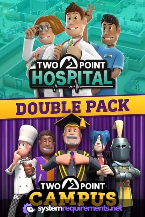 Two Point Hospital PC game cover art