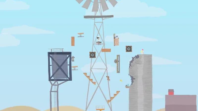 Ultimate Chicken Horse gameplay screenshot 2