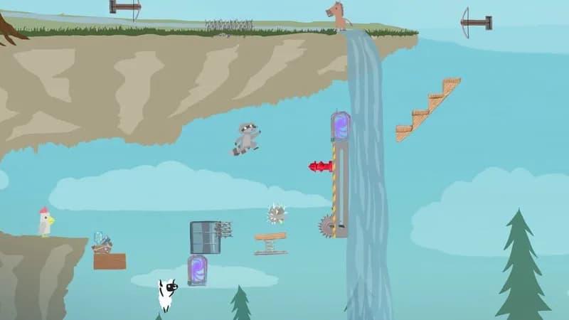Ultimate Chicken Horse gameplay screenshot 3