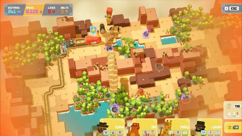 Unrailed 2: Back on Track gameplay screenshot 1