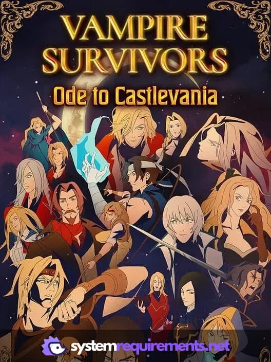 Vampire Survivors: Ode to Castlevania PC game cover art