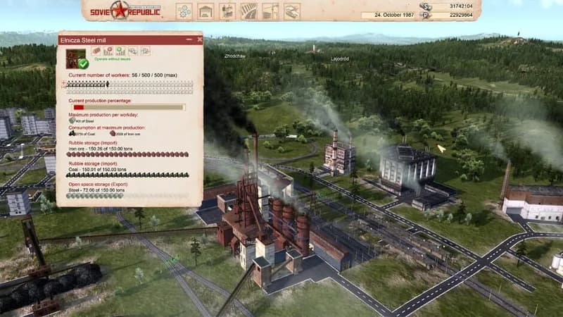 Workers & Resources: Soviet Republic gameplay screenshot 1