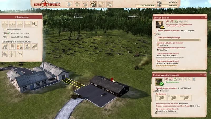 Workers & Resources: Soviet Republic gameplay screenshot 2