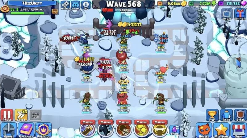 Idle Hero TD - Tower Defense gameplay screenshot 2