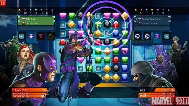 MARVEL Puzzle Quest gameplay screenshot 4